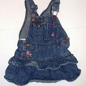 Oshkosh Bgosh denim overall dress 18m